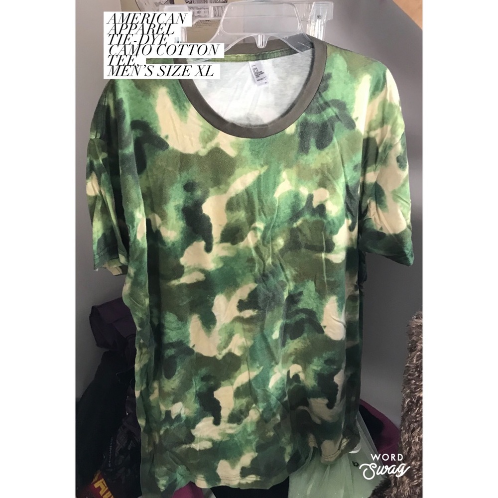 American Apparel Tie Dye Power Washed Tee Men’s XL